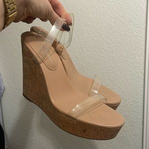 Jessica Simpson cork wedge
